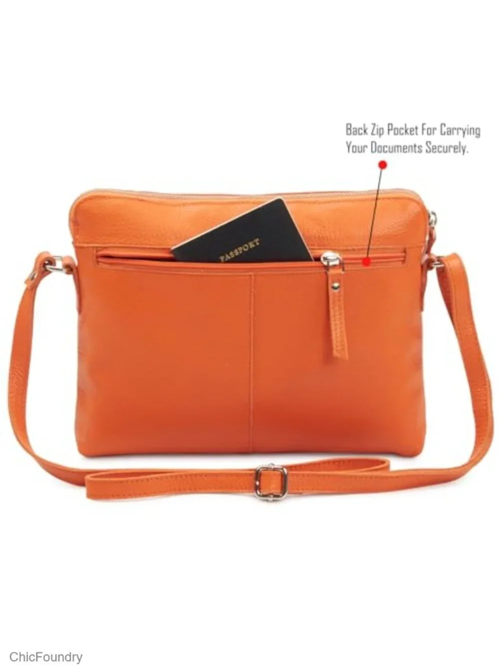 Genuine Pebbled Leather Crossbody Bag, Small Sling Shoulder Handbag with